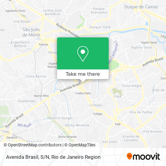 Mapa Avenida Brasil, S/N