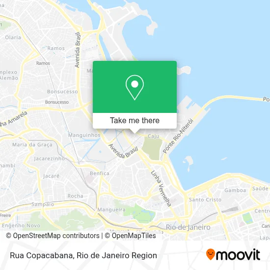 Rua Copacabana map