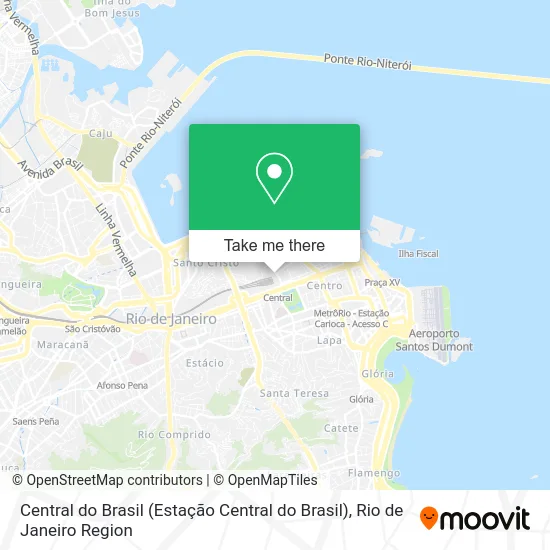 Central do Brasil map