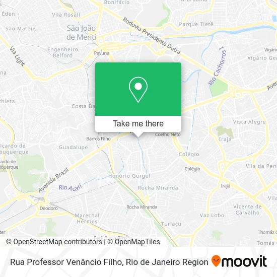 Rua Professor Venâncio Filho map