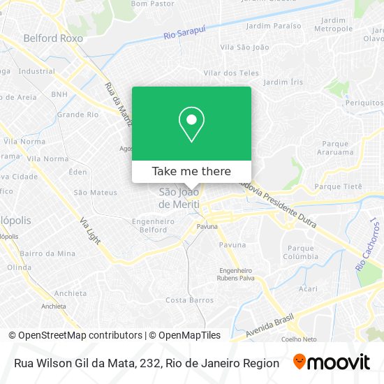 Mapa Rua Wilson Gil da Mata, 232