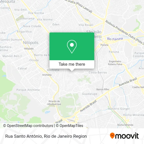 Rua Santo Antônio map