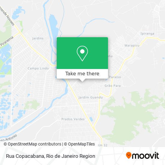 Mapa Rua Copacabana