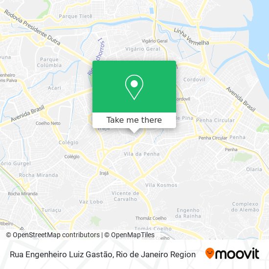 Mapa Rua Engenheiro Luiz Gastão