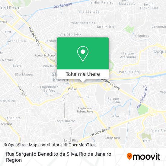 Rua Sargento Benedito da Silva map