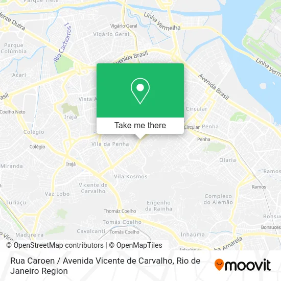 Rua Caroen / Avenida Vicente de Carvalho map
