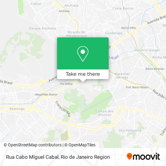 Mapa Rua Cabo Miguel Cabal