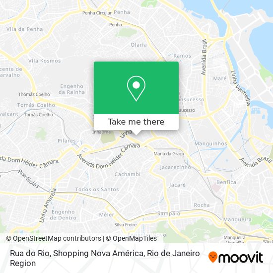 Rua do Rio, Shopping Nova América map