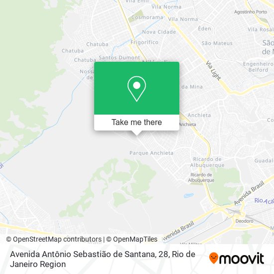 Avenida Antônio Sebastião de Santana, 28 map