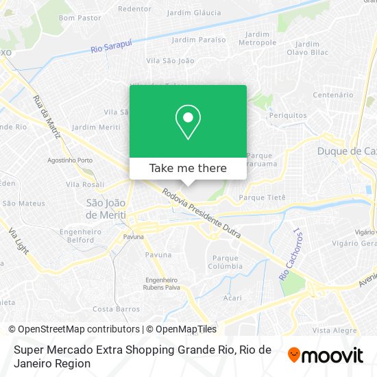Super Mercado Extra Shopping Grande Rio map