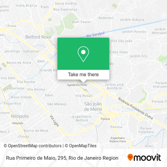 Rua Primeiro de Maio, 295 map