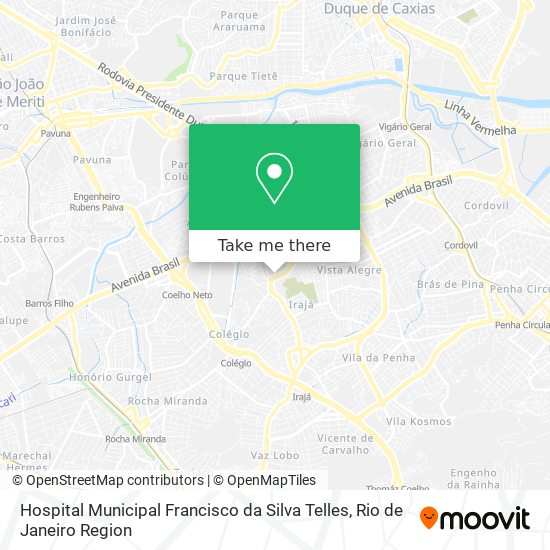 Hospital Municipal Francisco da Silva Telles map