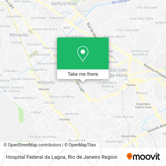 Hospital Federal da Lagoa map