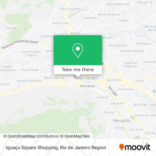 Iguaçu Square Shopping map