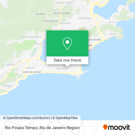 Mapa Rio Poupa Tempo