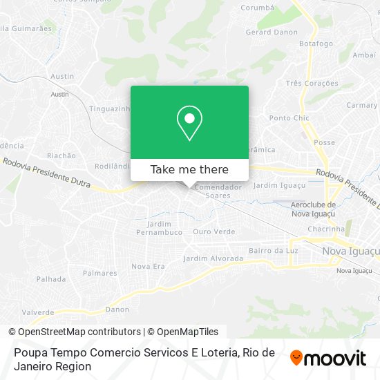 Poupa Tempo Comercio Servicos E Loteria map
