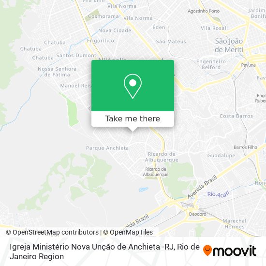 Igreja Ministério Nova Unção de Anchieta -RJ map