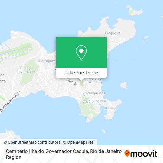 Cemitério Ilha do Governador Cacuia map