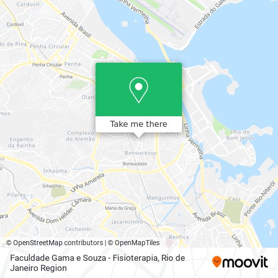 Faculdade Gama e Souza - Fisioterapia map