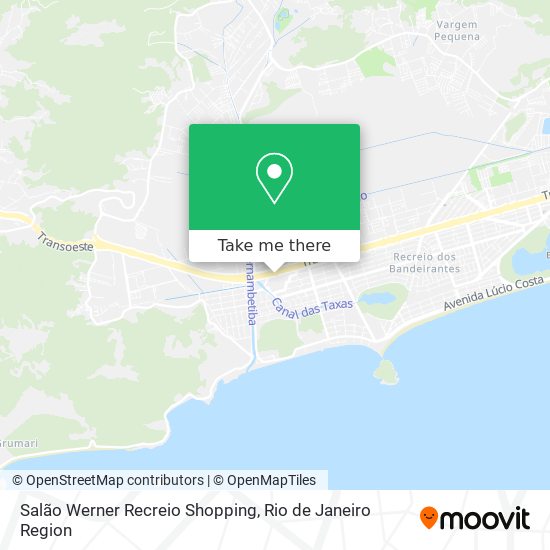 Salão Werner Recreio Shopping map