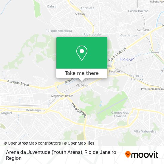 Mapa Arena da Juventude (Youth Arena)