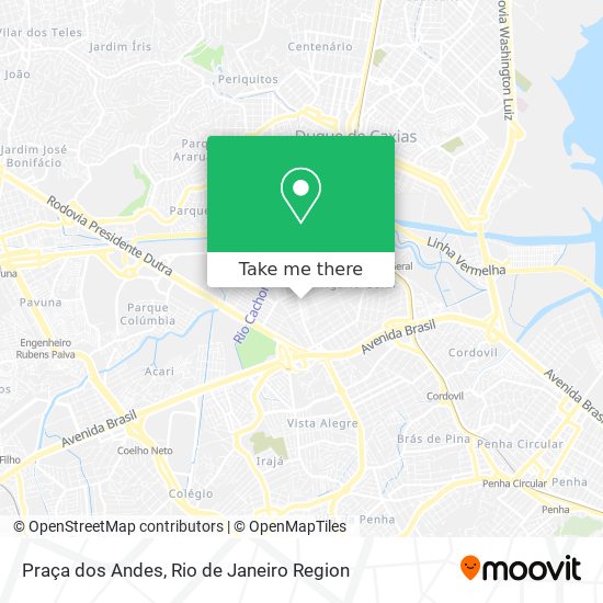 Praça dos Andes map