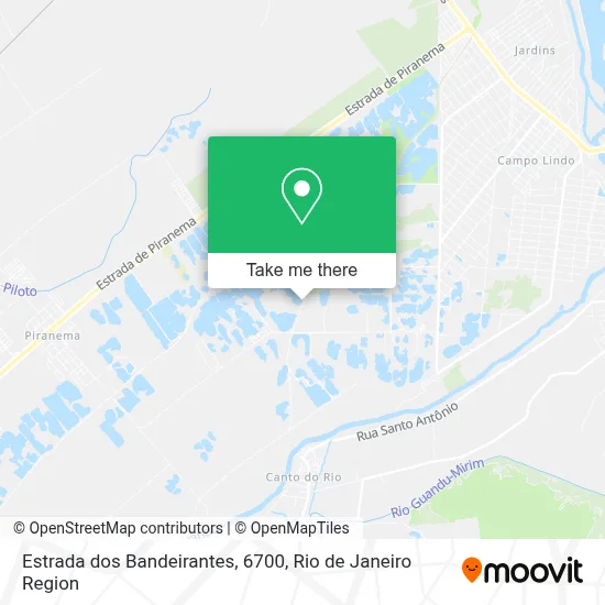 Estrada dos Bandeirantes, 6700 map