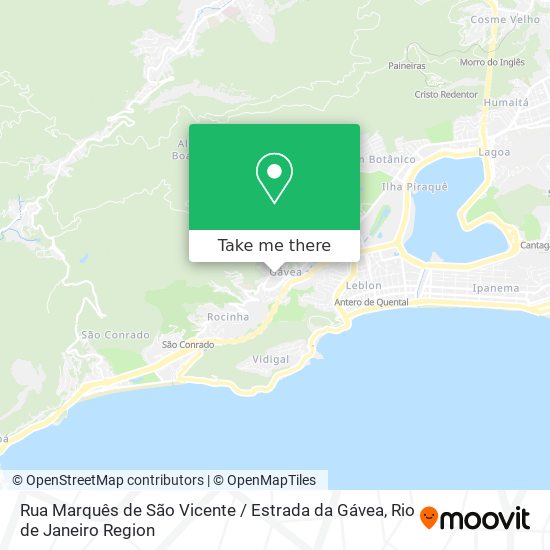 Rua Marquês de São Vicente / Estrada da Gávea map