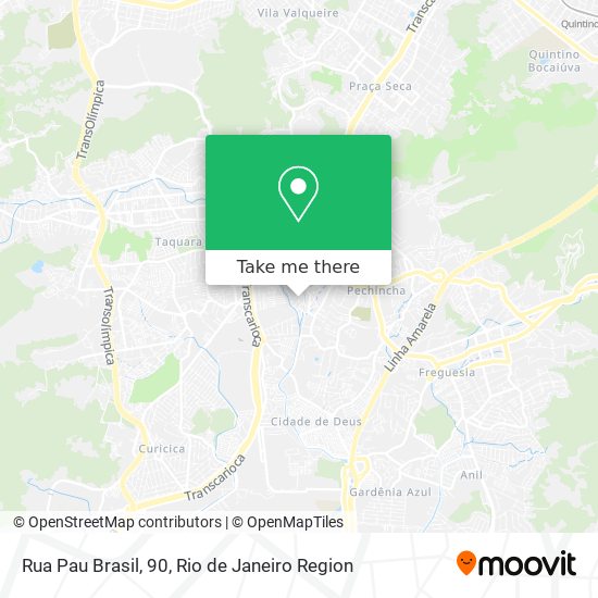 Mapa Rua Pau Brasil, 90