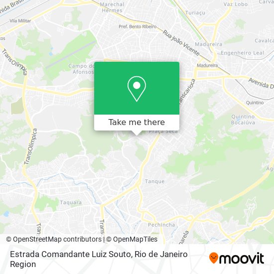 Estrada Comandante Luiz Souto map