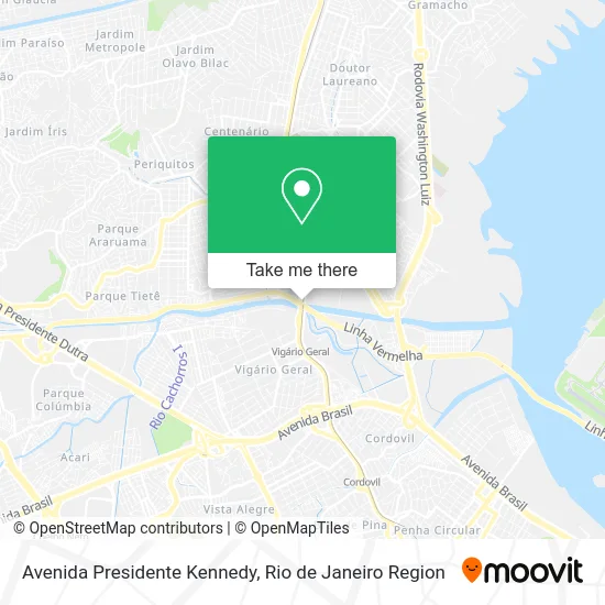 Avenida Presidente Kennedy map