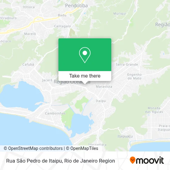 Rua São Pedro de Itaipu map