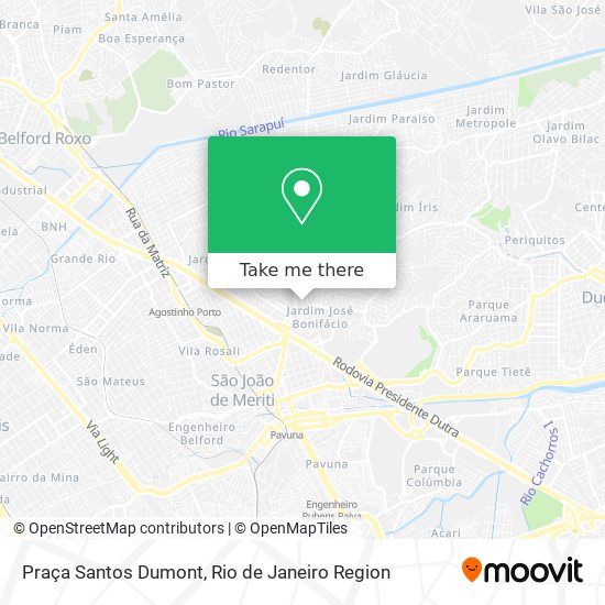 Praça Santos Dumont map