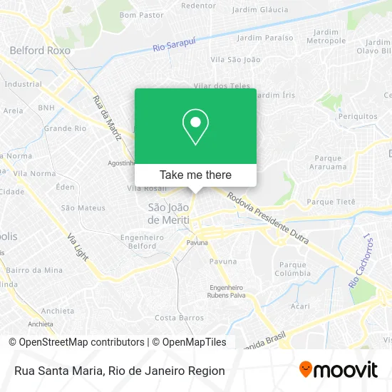 Rua Santa Maria map
