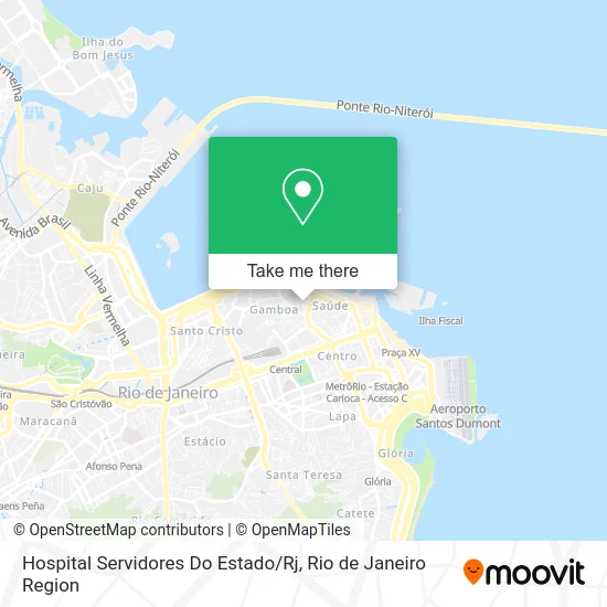 Hospital Servidores Do Estado / Rj map