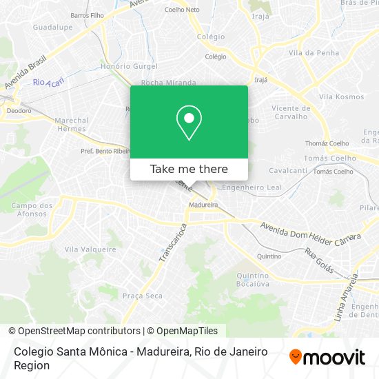 Colegio Santa Mônica - Madureira map