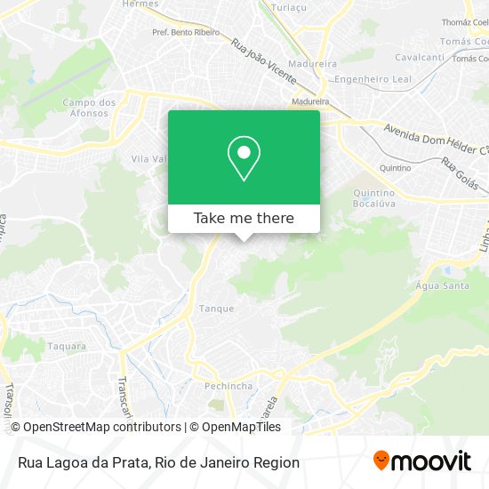 Mapa Rua Lagoa da Prata