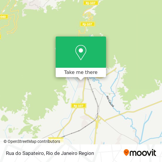 How to get to Rua do Sapateiro in Magé by Bus or Train?