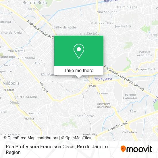 Rua Professora Francisca César map