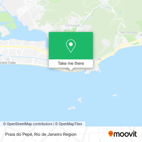 Praia do Pepê map