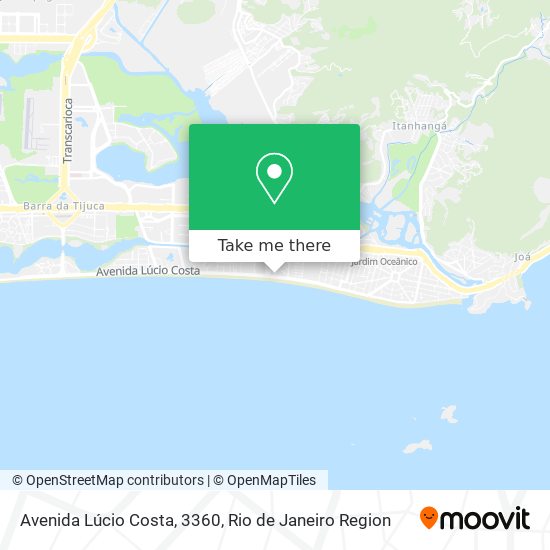 Mapa Avenida Lúcio Costa, 3360