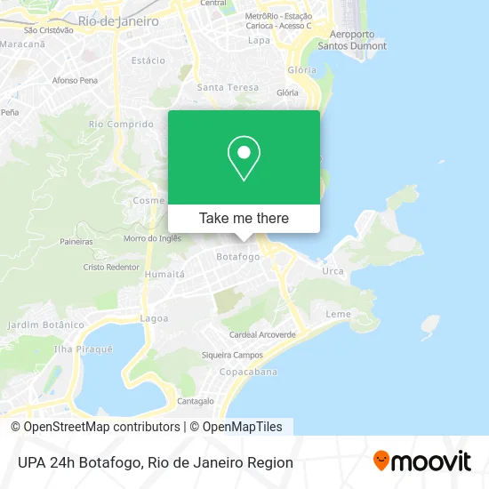 UPA 24h Botafogo map