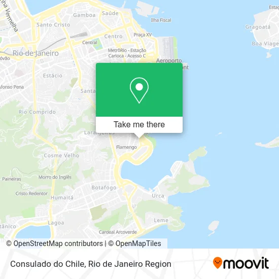 Consulado do Chile map