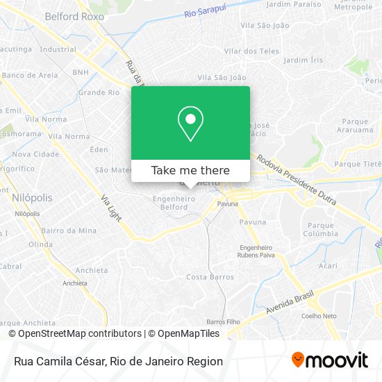 Mapa Rua Camila César