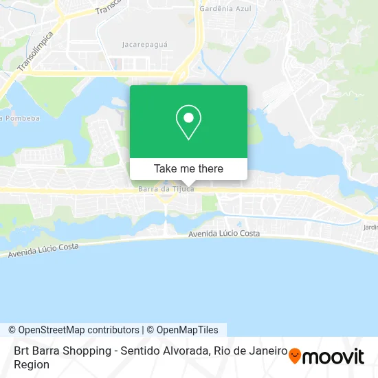 Brt Barra Shopping - Sentido Alvorada map