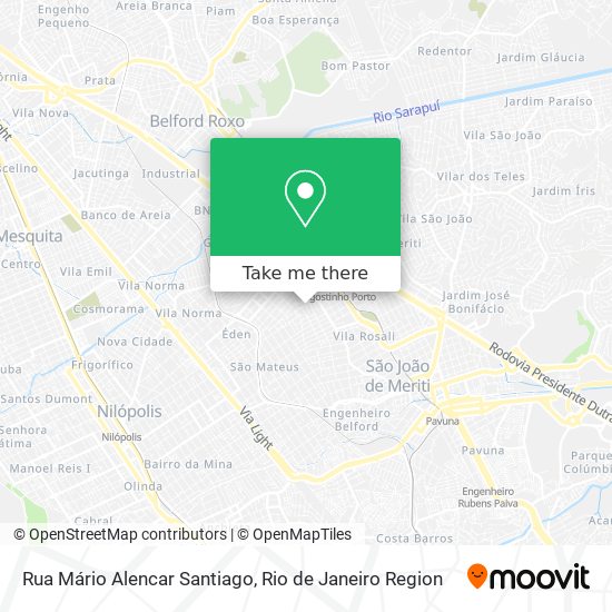 Rua Mário Alencar Santiago map