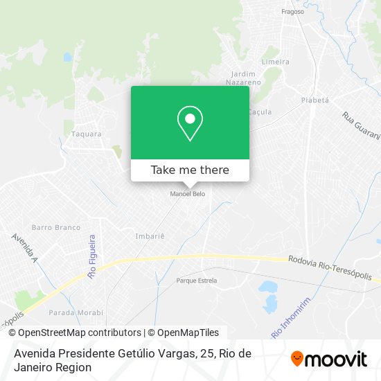 Mapa Avenida Presidente Getúlio Vargas, 25