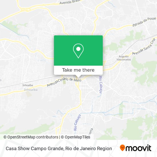 Casa Show Campo Grande map