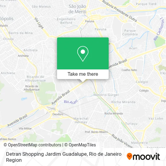 Detran Shopping Jardim Guadalupe map
