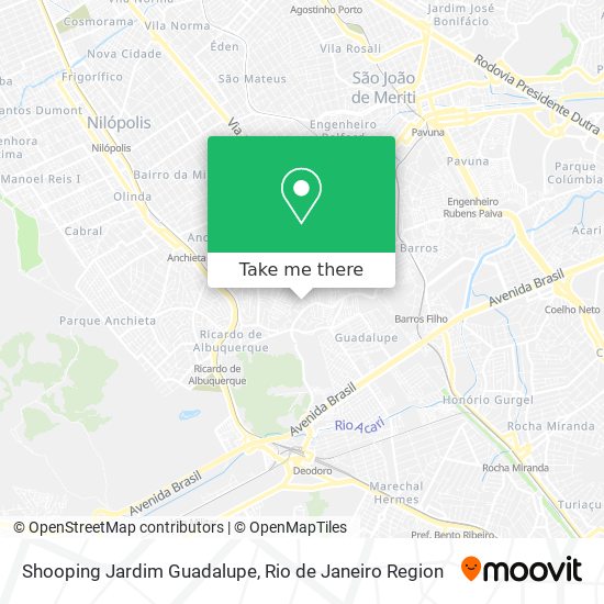 Shooping Jardim Guadalupe map